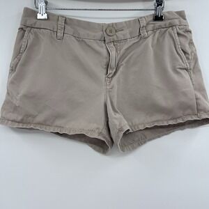 Vintage‎ Old Navy Womens Y2K Micro Mini Shorts Size 8 Khaki Casual Retro